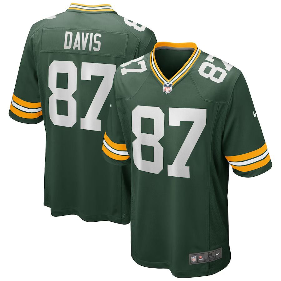 Men Green Bay Packers #87 Willie Davis Nike Green Game Retired Player NFL Jersey